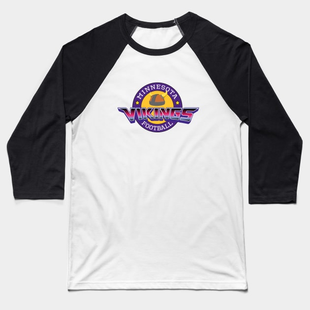 Minnesota Vikings Football Team Baseball T-Shirt by antarte